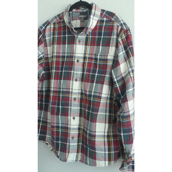 Eddie Bauer NWOT Men's Plaid Shirt Woven LS Tartan Button Classic Fit Sz XXL - Picture 1 of 10